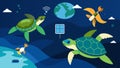Conservationists are utilizing advanced satellite tracking devices to monitor the migration patterns of endangered sea