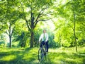 Conservative Businessman with Natural Environment