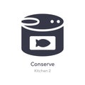 conserve icon. isolated conserve icon vector illustration from kitchen 2 collection. editable sing symbol can be use for web site