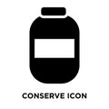 Conserve icon vector isolated on white background, logo concept