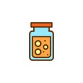 Conserve jar filled outline icon