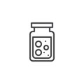 Conserve jar outline icon