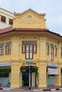 Conserved Peranakan shophouse dating from 1928 with distinctive Straits Chinese & rococo architecture along Joo Chiat, Singapore