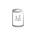 Conserves, can, olive icon. Element of oil icon for mobile concept and web apps. Hand drawn Conserves, can, olive icon can be used