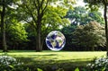 Conserving nature, globe in the garden