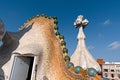 The Unique and Beautiful Roof of Casa Batllo, Barcelona, Spain