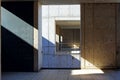 Consise cement structure of the Salk Institute by Louis Kahn Royalty Free Stock Photo