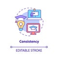 Consistency concept icon