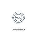 Consistency concept line icon. Simple