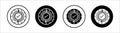Consistency flat line icon set. Consistency Thin line illustration vector