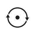 Consistency icon. Circle outline vector. Simple linear element illustration
