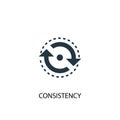 Consistency icon. Simple element