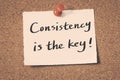 Consistency is the key