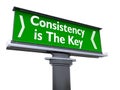 Consistency is the key Royalty Free Stock Photo