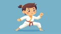 Through consistent martial arts training a child develops a stronger sense of selfconfidence and selfesteem learning to Royalty Free Stock Photo