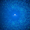 Consisting of blue particles abstract background,Technological sense Illustrations.
