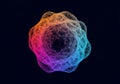 Consists of interconnected lines and nodes, creating a complex Royalty Free Stock Photo