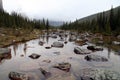 Consolation lake ine the rocky mountains Canada