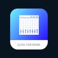 Console, Control, Controller, Hardware, Mixer Mobile App Button. Android and IOS Glyph Version Royalty Free Stock Photo