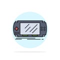 Console, device, game, gaming, psp Flat Color Icon Vector
