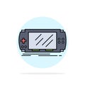 Console, device, game, gaming, psp Flat Color Icon Vector