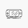 Console, device, game, gaming, psp Line Icon. Vector isolated illustration