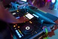 Console, DJ-controlled mixer - disco party
