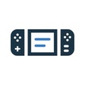 Console, game, video icon. Simple editable vector design isolated on a white background Royalty Free Stock Photo