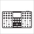 console mixer. Vector illustration decorative background design