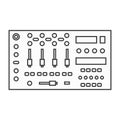 console mixer. Vector illustration decorative design