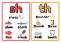 Consonant Digraph Flashcards - 1