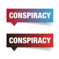 Conspiracy sign speech bubble