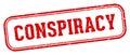 conspiracy stamp. conspiracy rectangular stamp on white background Royalty Free Stock Photo