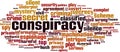 Conspiracy word cloud Royalty Free Stock Photo