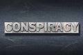 Conspiracy word den Royalty Free Stock Photo