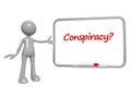 conspiracy word on white Royalty Free Stock Photo