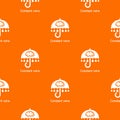 Constant rain pattern vector orange Royalty Free Stock Photo