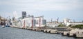 Constanta naval port in a summer day