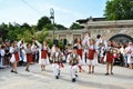 Group of dancers acting at `Ziua Iei ` - International Day of the Romanian Blouse at Constanta