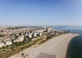 Constanta, Tomis Beach, Romania, aerial view Royalty Free Stock Photo