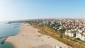 Constanta, Tomis Beach, Romania, aerial view