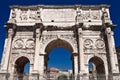 Constantin gate in rome front view Royalty Free Stock Photo