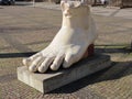 Constantin statue foot