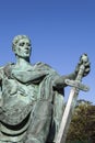 Constantine the Great Statue in York Royalty Free Stock Photo