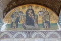 Constantine and Justinian make offerings to Virgin Mary