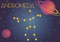 The constellation Andromeda Royalty Free Stock Photo