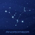 Constellation Andromeda, Princess, night star sky