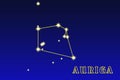 Constellation Auriga Royalty Free Stock Photo