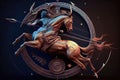 the constellation of Bootes or the spearman. Astrology, space, universe, esoteric - Generative AI