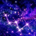 Constellation Cassiopeia Royalty Free Stock Photo